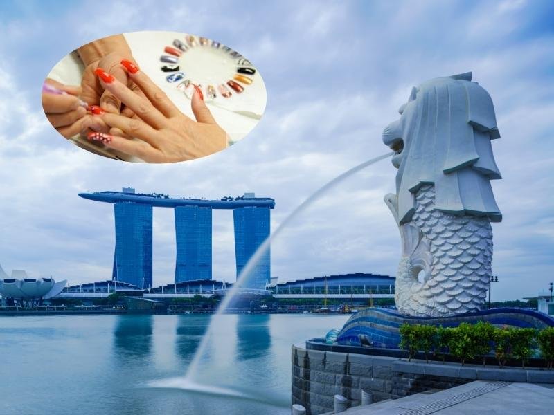 đi làm nail ở singapore